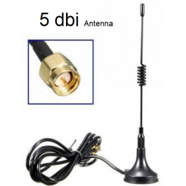 GSM 2g 3g 4g MAGNETIC ANTENNA 5dbi with 1mtr Wire