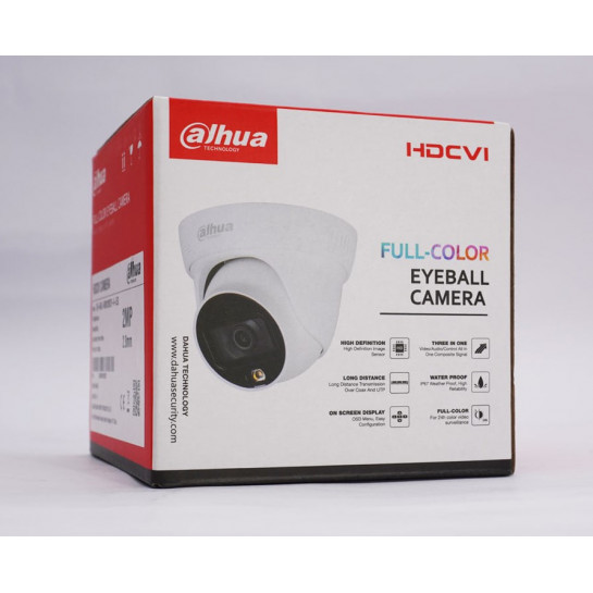 DH-HAC-HDW1239TLP-A-LED DAHUA HDCVI Full Color Eye Ball Camera